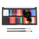 Paleta De Pintura, Kit De Acuarelas Rainbow 10 Body Painting