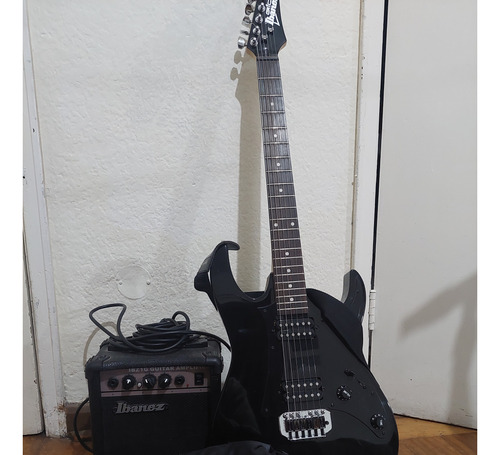 Ibanez Guitarra Eléctrica Grx20 + Amplificador Ibz1g+ Funda