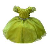 Vestido Infantil Verde Oliva Festa  Daminha Luxo