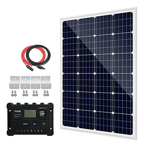 Paneles Solares - 120 Watt 12 Volt Moncrystalline Solar Pane