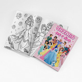 Libritos Colorear Personalizado En Bolsita X10 Princesas