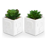 Woodword Plantas Suculentas Falsas Artificiales Para Bano, D