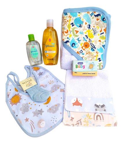 Toalla Bebés Kit Para Baño Johnson Recién Nacidos