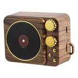 Altavoz Bluetooth Retro Records Con Carga Usb, Mini Inalámbr