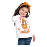 Camiseta Bebê Feminino Manga Longa Kyly