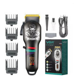 Vgr Cortapelos Profesional Negro Blanco Barber Clipper V-699