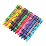 Crayones X 12 Colores Cera Crayon Utiles Escolares En Caja