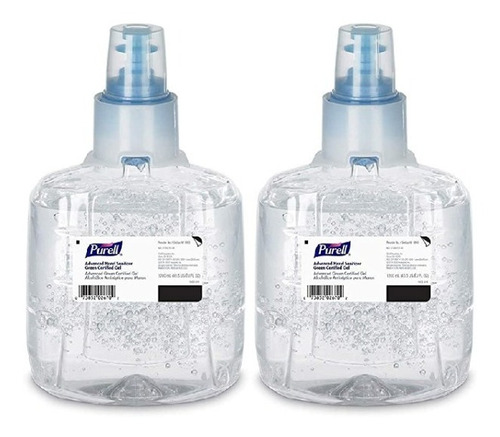 Gel Sanitizante P/manos Purell 1903-02 2 Pzas Con 1200 Ml Cu