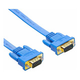 Dtech  Cable Vga Plano Extra Largo De 50 Pies Para Moni...