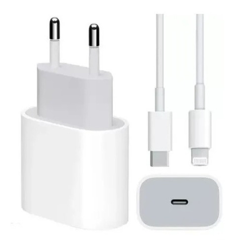 Carregador Para iPhone X 11 12 Type-c Usb-c Turbo 20w