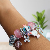 Pulsera Brazalete Chams Acero Inoxidable Con Dijes 