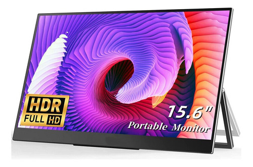 15,6 Pulgadas 1080p Monitor Portátil Con Soporte Y Altavoz