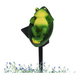 2 Pcs Garden Solar Stack Frog Lights - Garden Lawn Ornament