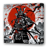 Cuadro 20x20 Cm Samurai Diseño Dibujo Japon Espada Tanto