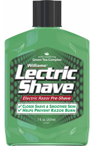 Lectric Shave Te Verde Locion Colonia Afeitar Williams