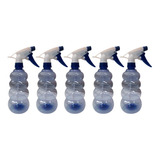 Kit 5 Borrifador Pulverizador Leve 500ml Plantas Azul