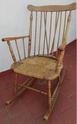 Silla Mecedora De Madera