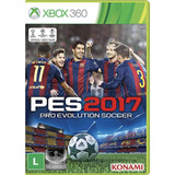 Jogo Pes 2017 Pro Evolution Soccer - Xbox 360 Mídia Física