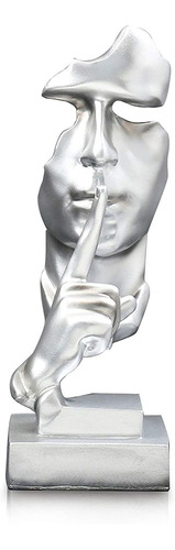 Estatua Decorativa Abstracta De Pensador De Silencio Moderno