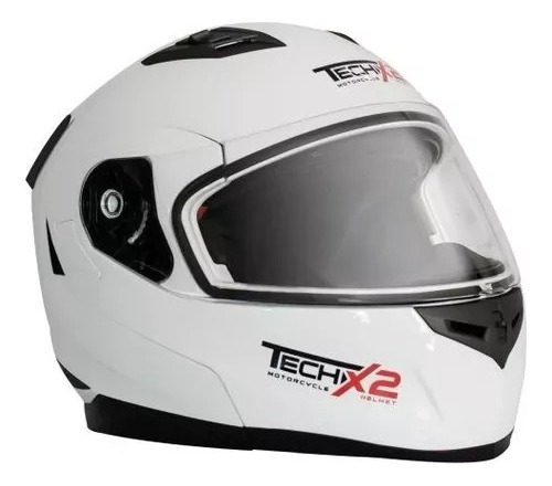 Casco Tech-x2 Ff953 Abatible Blanco Cross Rider One