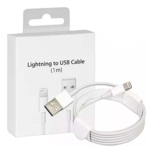 Cargador Cable Lightning Usb P/iPhone 5 6 7 8 X 11 12 iPad 