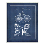 Stupell Industries - Placa De Pared Con Diseño De Bicicleta 