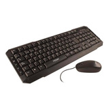 Combo Teclado Español Mouse Usb 3 Botones Noganet Nkb-510 Color Del Mouse Negro Color Del Teclado Negro