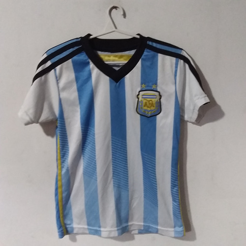 Camiseta Seleccion Argentina Titular Mundial 2014 Niño