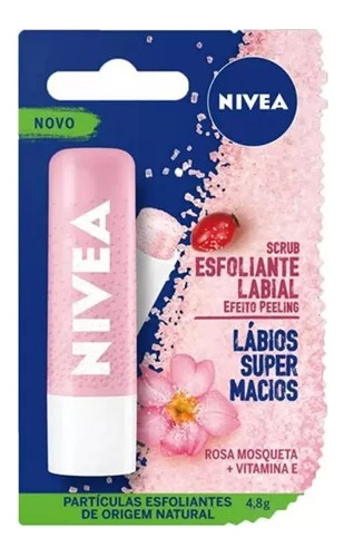 Esfoliante Labial Scrub Rosa Mosqueta 4,8g Nivea