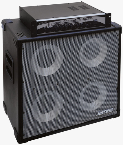 Combo Amplif Baixo Datrel Cabeçote Caixa 400 Wrms Bas400 Cor Preto 110v/220v