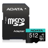 Tarjeta De Memoria Adata Microsd V30s 512 Gb Con Adaptador