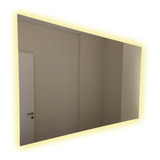 Espejo Baño Decorativo Rectangular Moderno Luz Led 150x70 Cm
