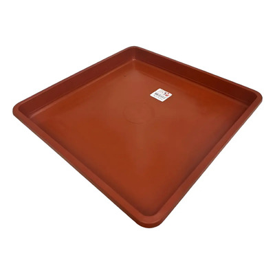 Plato Base Cuadrado Plastico N°25 Para Maceta - Aqualive Color Terracota Plato Cuadrado