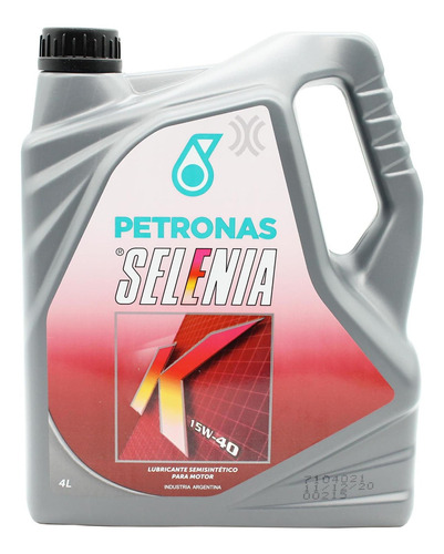 Aceite Selenia K 15w40 Original Fiat X 4 L Nafta Gnc