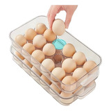 Organizador De Huevos Huevera Con Tapa Resistente, 18 Huevos