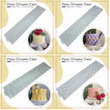 12 Placas Textura Escolha Combo Texturizar Bolo Origami Cake