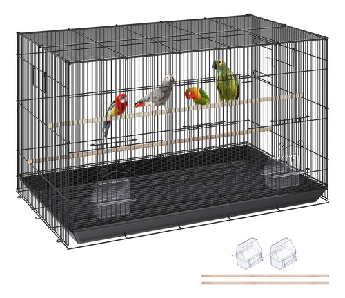 Vevor Jaula De Pájaros De Metal 76x46x45,5 Cm 4.46kg