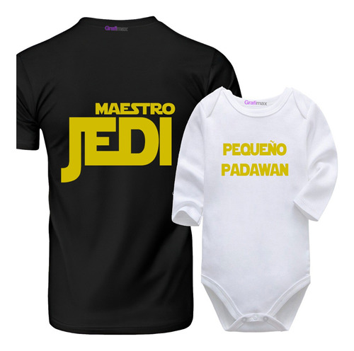 Pack Maestro Jedi Y Pequeño Padawan  Starwars Grafimax