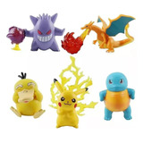 5 Figuras Pokemon Pikachu Colección Gengar Charizard 