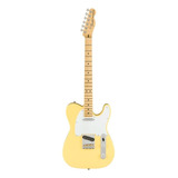 Guitarra Eléctrica Fender American Performer Telecaster De Aliso Vintage White Uretano Brillante Con Diapasón De Arce