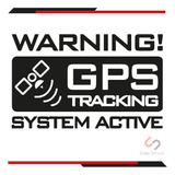 Calca Sticker Advertencia Gps Activo De 25 X 15cm 2pzas