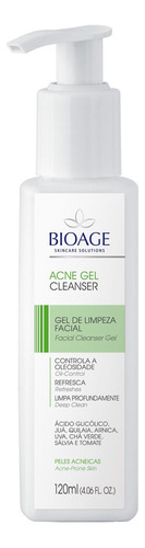 Acne Gel Cleanser Sabonete Facial Controle Oleosidade Bioage