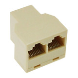 Adaptador Rede Rj45 3 Fêmeas Duplicador