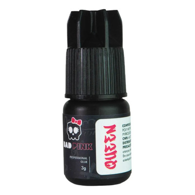 Cola Adesivo Bad Pink - Queen Para Extensão De Cílios Cor Preto | Parcelamento sem juros