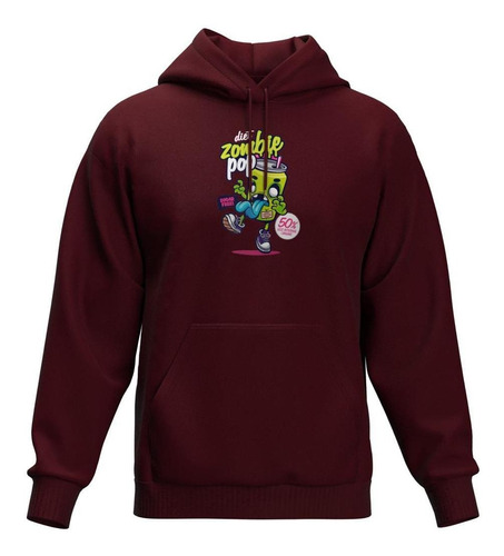 Blusa De Frio Zumbi Moletom Quente Fechado Com Capuz Inverno