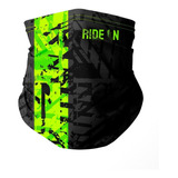 Doxe Bandana Ride On Verde Neón Motociclismo Llanta Derrape