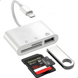 Adaptador Para iPad iPhone Tarjeta Sd/tf Lector De Tarjetas