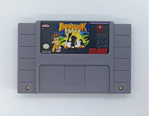 Cartucho Do Jogo Prehistorik Man Para Snes (super Nintendo)