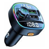 Transmisor Bluetooth Audio Fm Cargador 3 Usb Auto Receptor