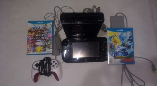 Consola Nintendo Wii U 32gb + 2 Juegos + Control De Pokemon 